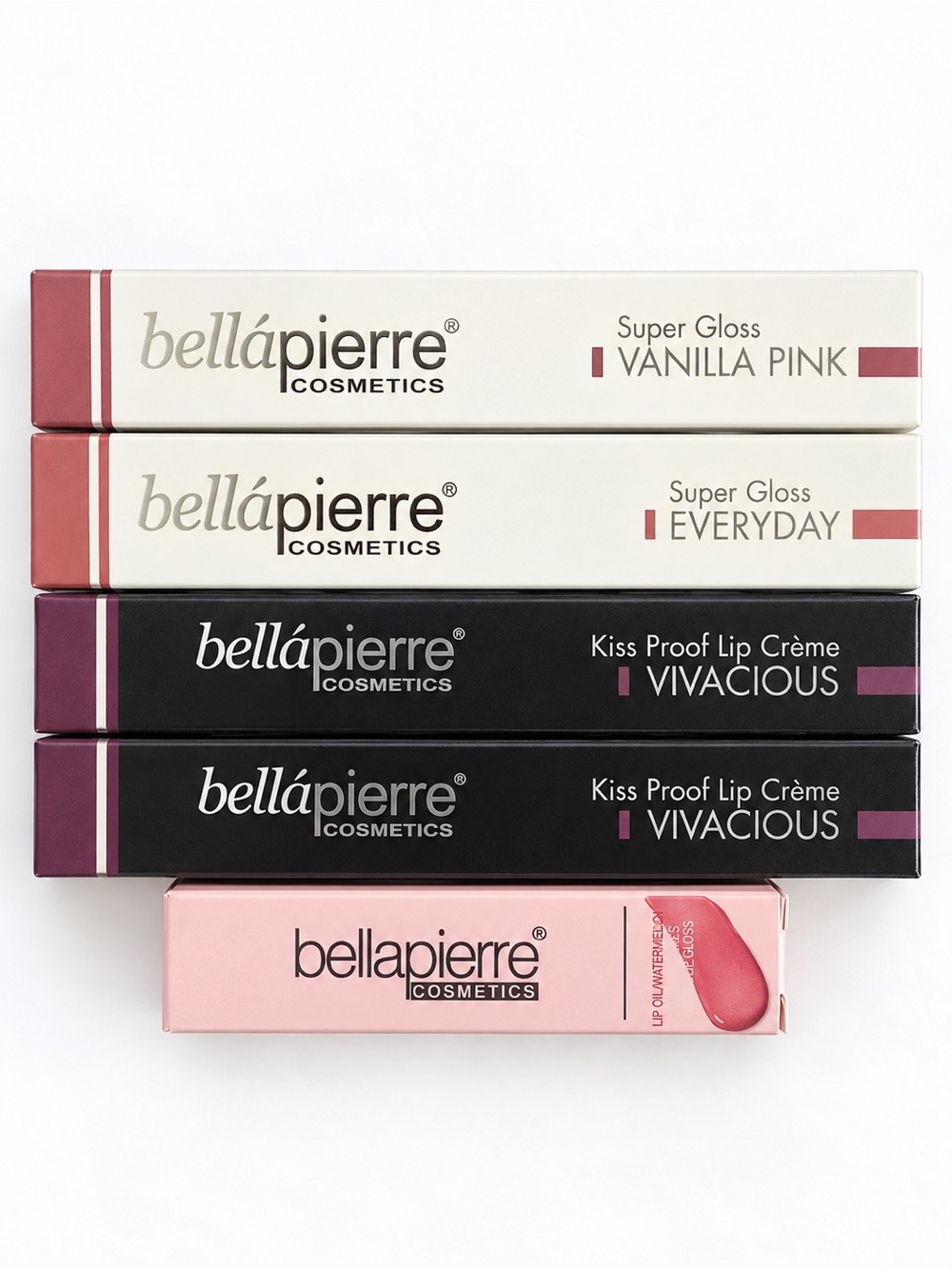 Bellápierre Cosmetics 5-Piece Lip Gloss & Lip Crème Bundle